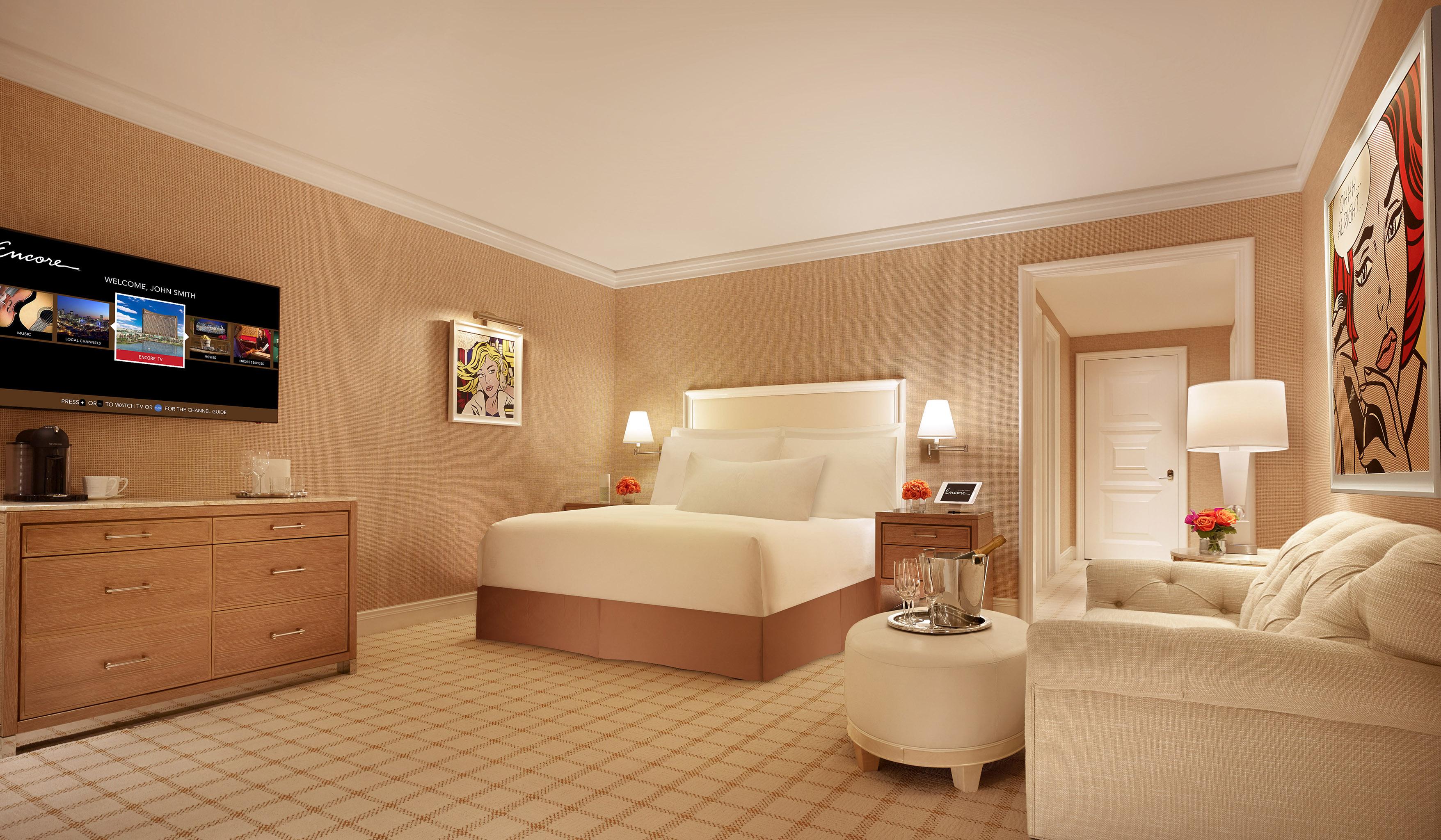 Encore Boston Harbor Everett Kültér fotó A guest room at The St. Regis