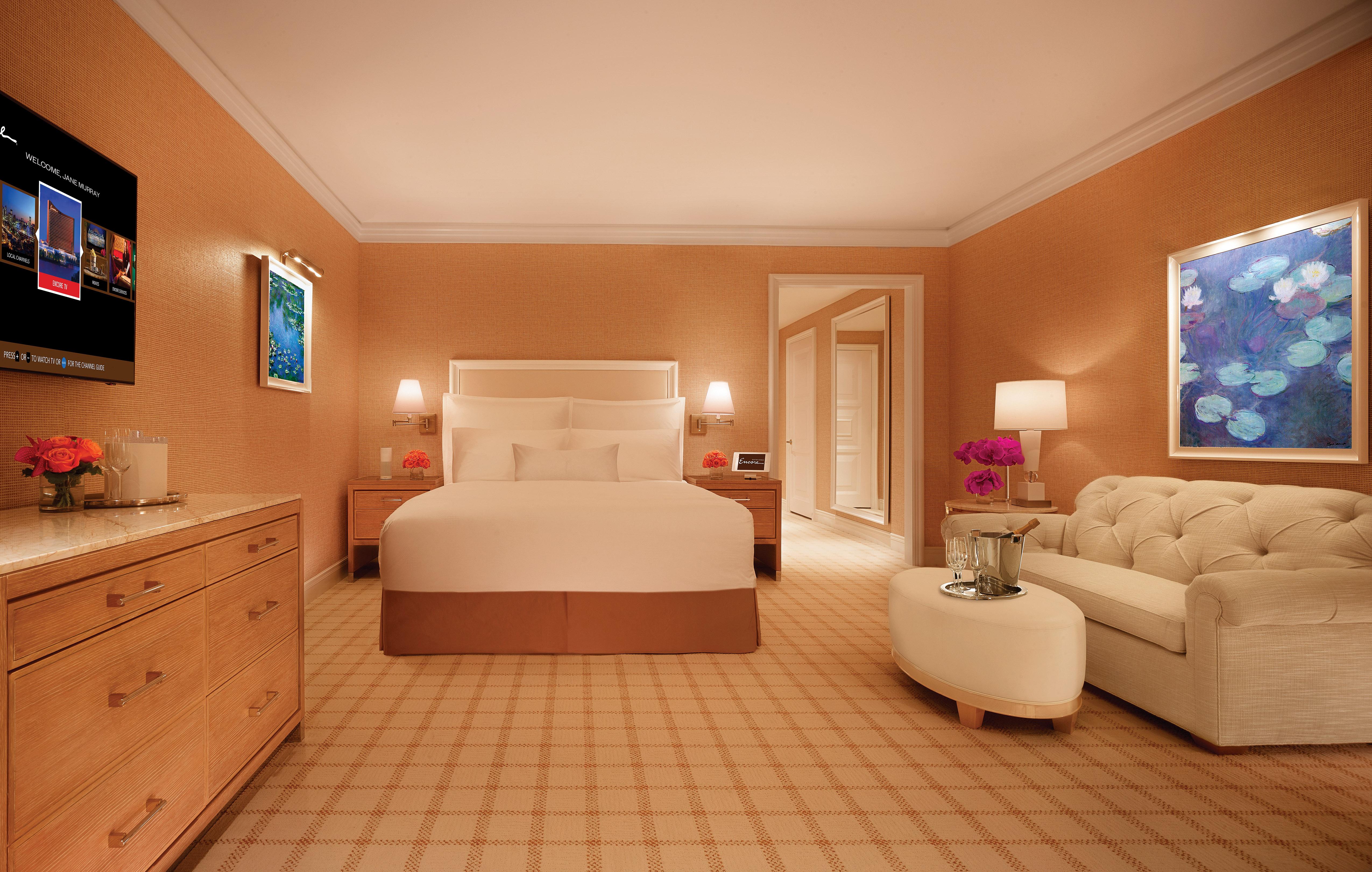 Encore Boston Harbor Everett Kültér fotó A guest room at Encore
