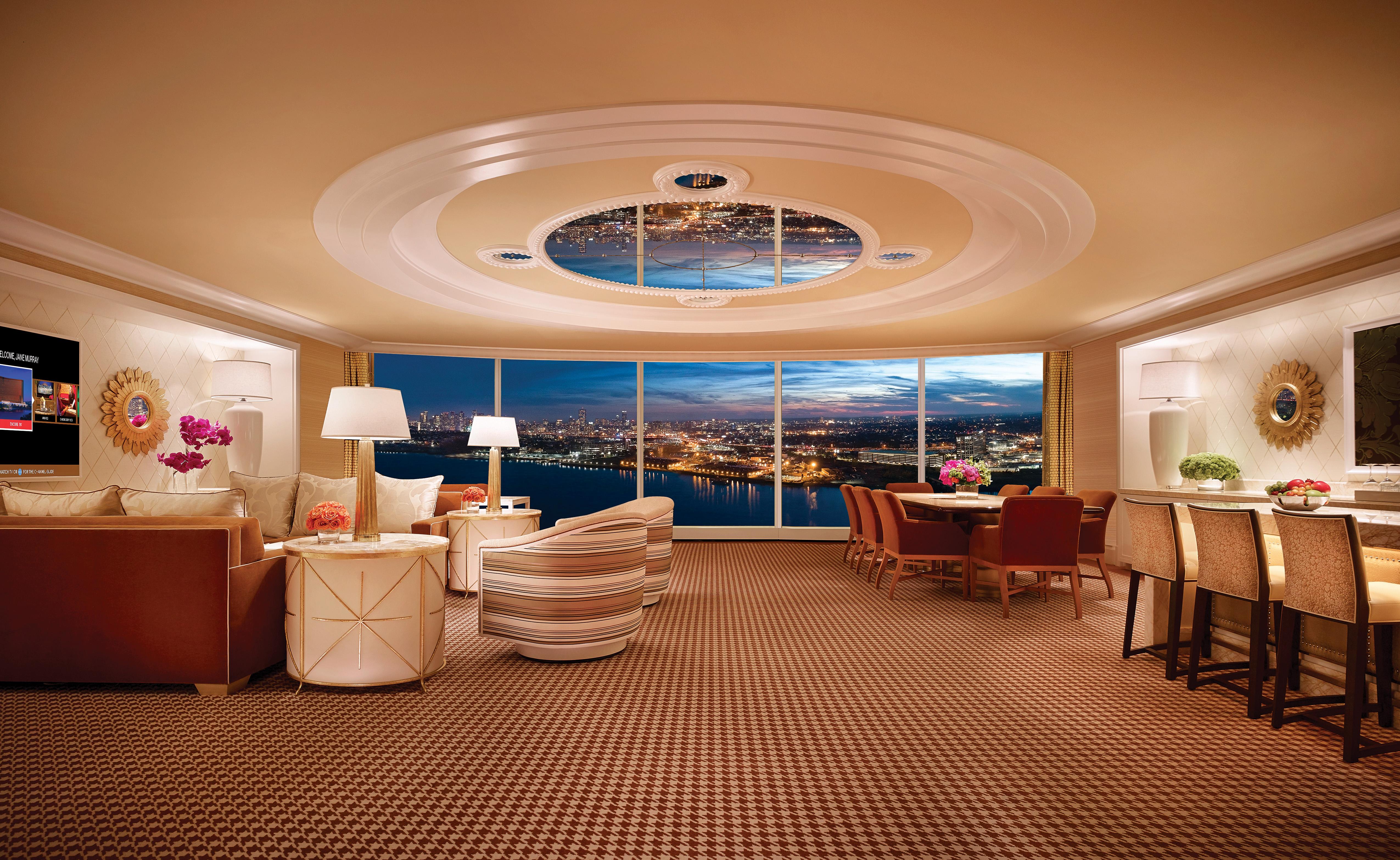 Encore Boston Harbor Everett Kültér fotó The interior of a suite at Wynn